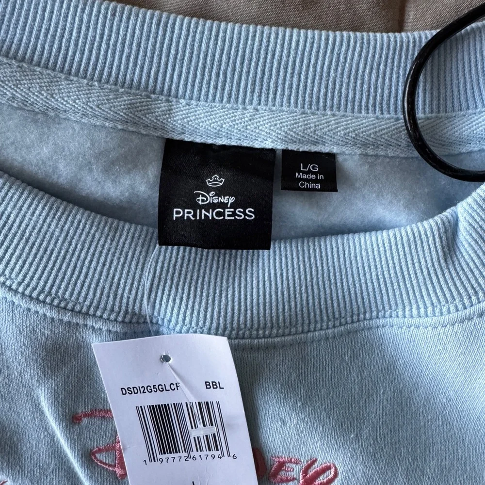 Disney Princess Cinderella Light Blue Sweatshirt - Picture 4 of 5